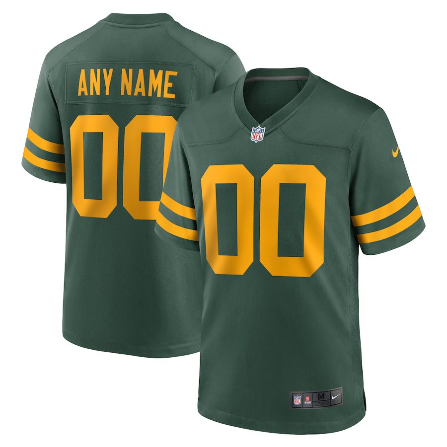 Cheap Men Green Bay Packers Nike Green Alternate Custom NFL Jersey